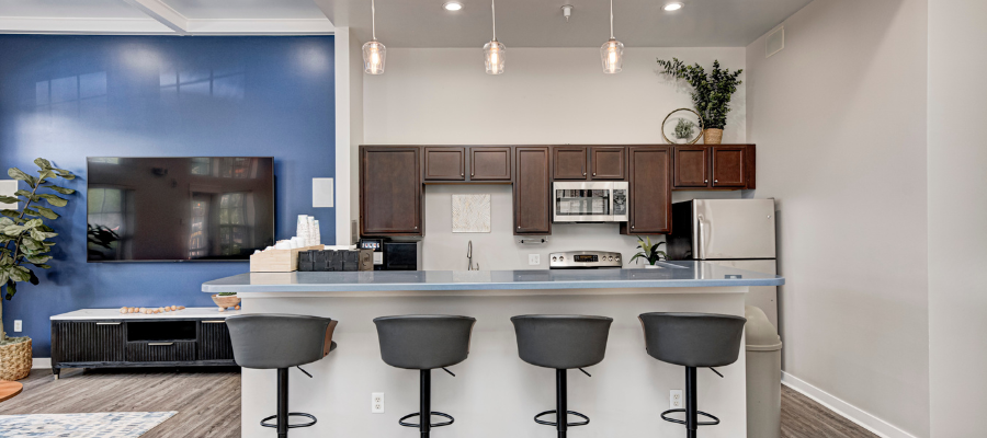 Interior shot of club house